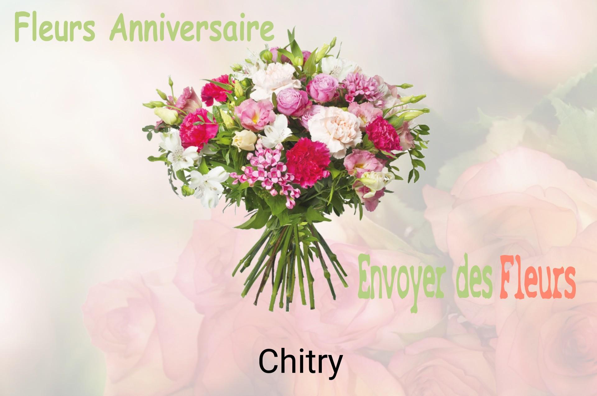 Bouquet de fleurs d’anniversaire livré à Chitry