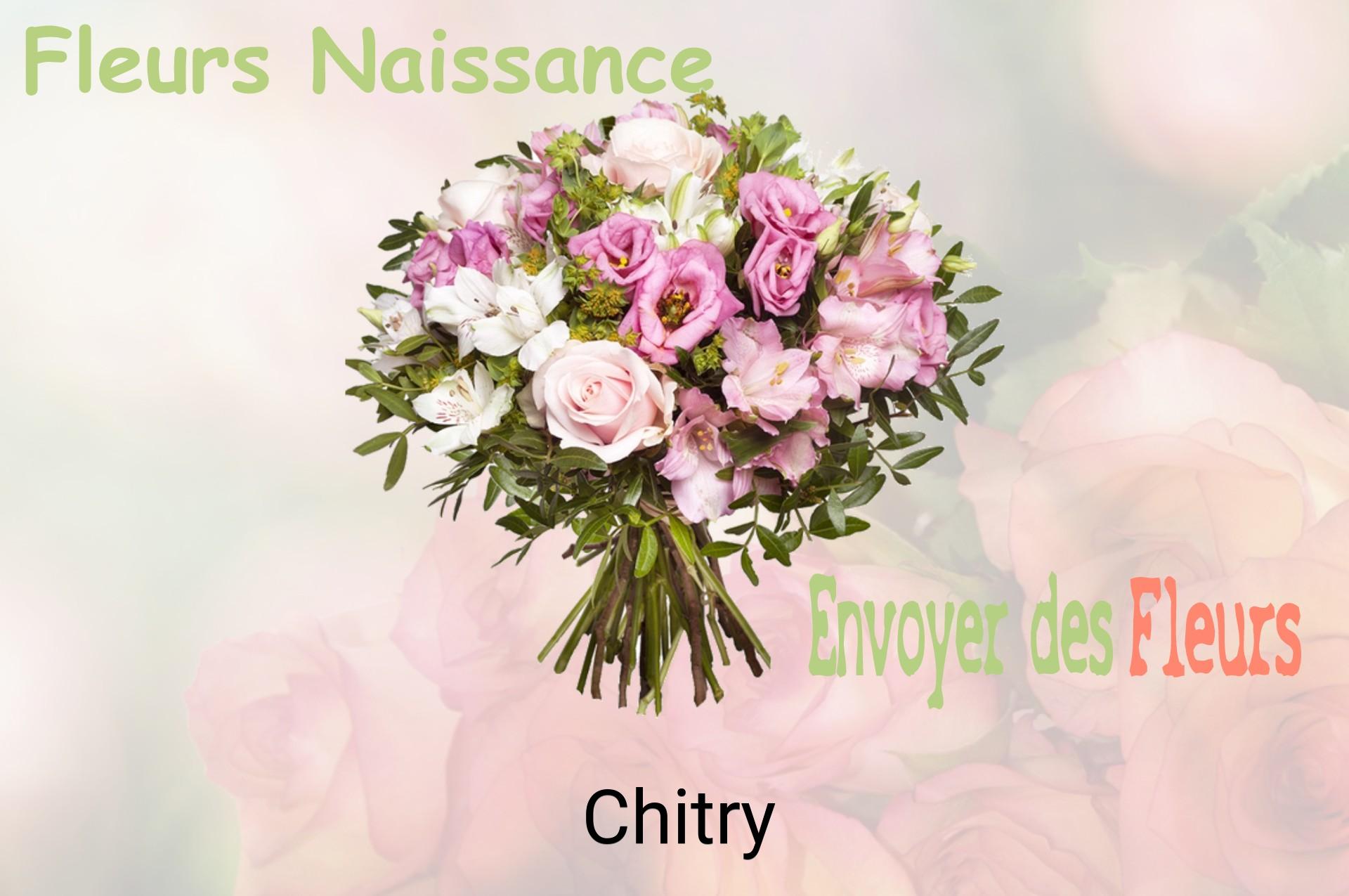 Bouquet de fleurs de naissance livré à Chitry